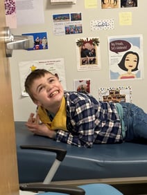 Dylan Baker big smile