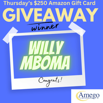 Thursday Amazon Gift Card Winner Thursday Amazon Gift Card Winner