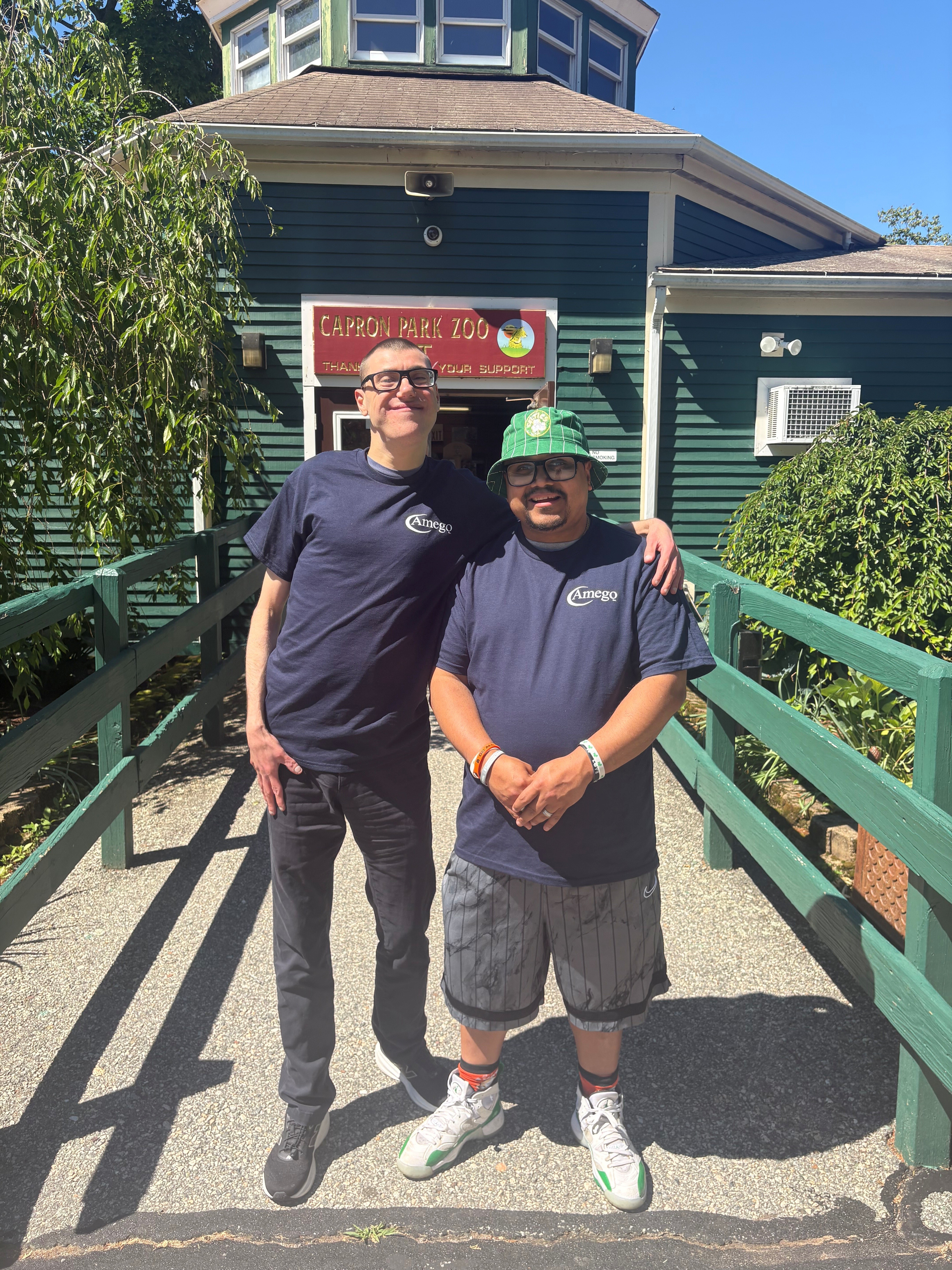 Jon and Nathan at Capron Zoo 6.8.2026